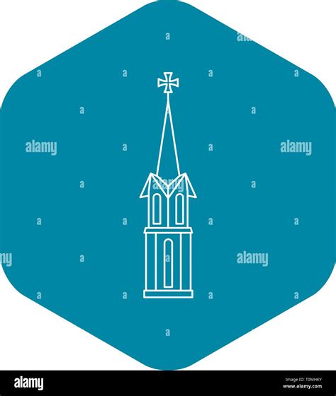 Church icon, outline style Stock Vector Image & Art - Alamy