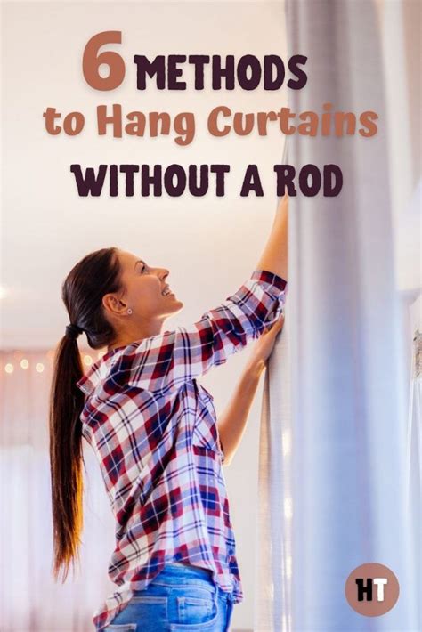 6 Methods to Hang Curtains Without a Rod | House Trick | Hanging ...