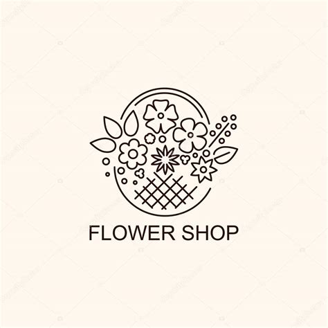 Flower shop logo — Stock Vector © axiroto.gmail.com #101629892