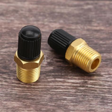 Buy TMISHION NPT MPT Tank Fill Valve,2 Pcs 1/4 Inch NPT MPT Brass Air ...