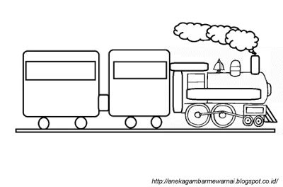 Gambar Kereta Api Mewarnai – materisekolah.github.io