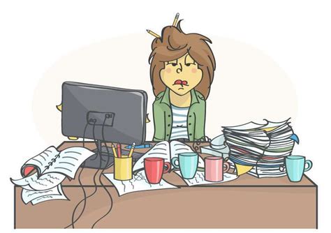 stressed with messy desk – Best Practice