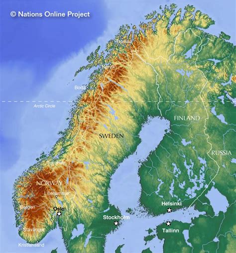 Political Map of Norway - Nations Online Project