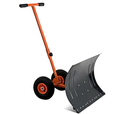 Adjustable Wheeled Snow Pusher/Shovel Heavy - Walmart.com - Walmart.com