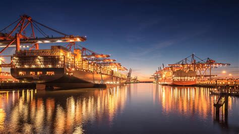 #reflection #port tourist attraction #water #harbor #night #evening # ...