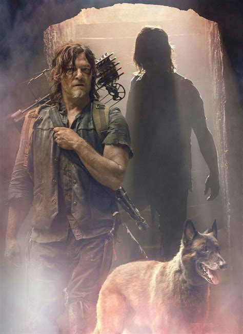 DARYL DIXON AND DOG | Walking dead fan art, Daryl dixon walking dead ...