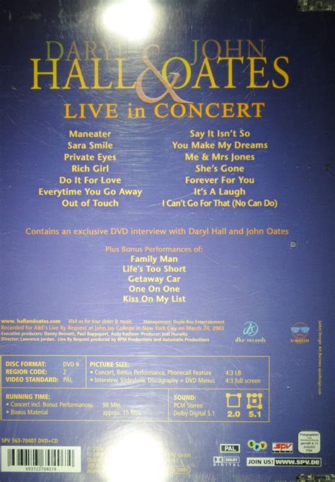 Hall & Oates - Live in concert