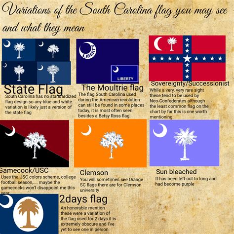 a guide to the flags of South Carolina : r/vexillology