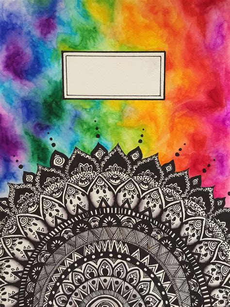 DIY Watercolor Notebook Cover | Book cover diy, Mandala art, Diy ...