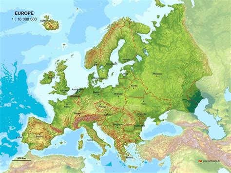 Topographic Map Europe | Oppidan Library