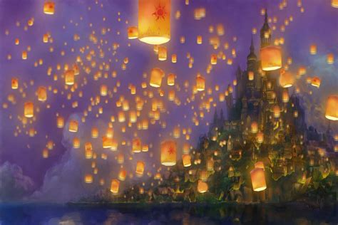 Tangled Background Lanterns