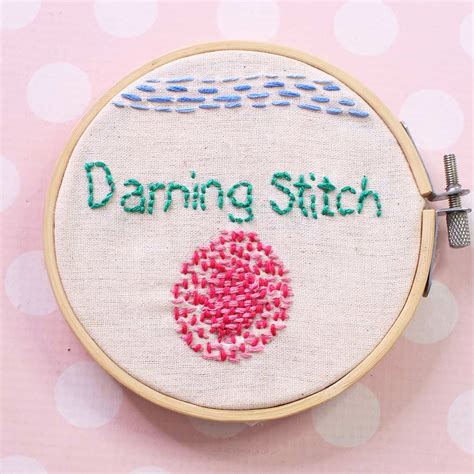 Darning Stitch - Darn a Hole for Repairs & Embroidery | TREASURIE