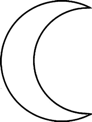 HALF MOON Outline - ClipArt Best