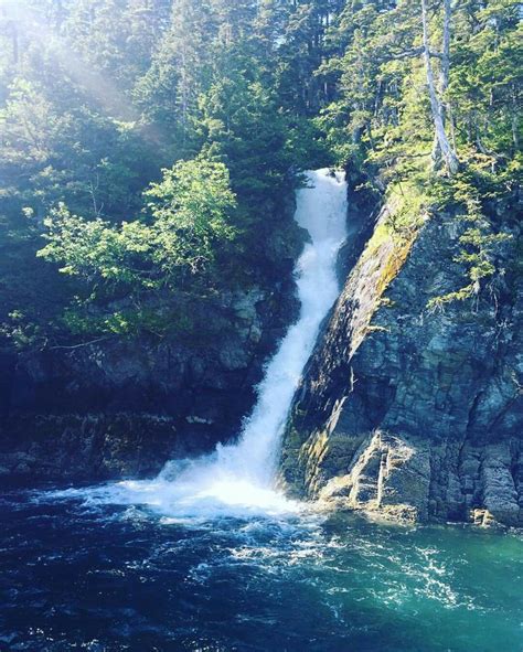 Hidden Falls, Alaska | Outdoor, Ocean, Waterfall