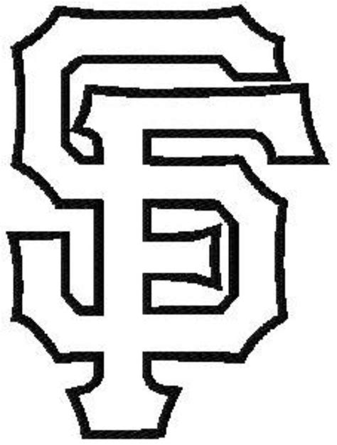 SF Giants Logo Coloring Page