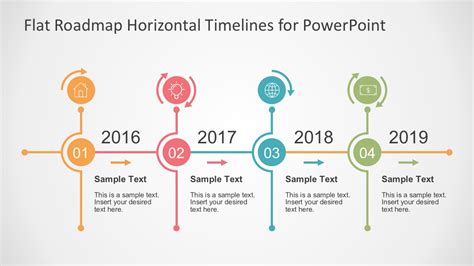 Flat Timeline Slide Presentation in PowerPoint - SlideModel