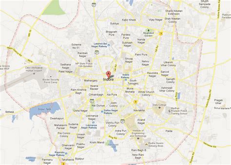 indore Map and indore Satellite Images