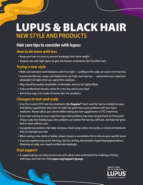 Infographic: Lupus and black hair | Lupus Foundation of America