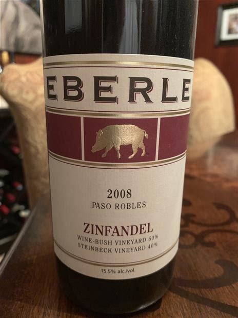 2008 Eberle Zinfandel Paso Robles, USA, California, Central Coast, Paso ...