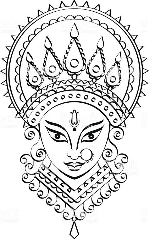 Goddess Durga, Kali | Mandala design art, Mandala art lesson, Boho art ...