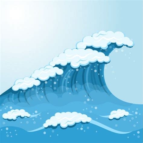 Premium Vector | Wave cartoon background | Olas de mar, Mar animado ...