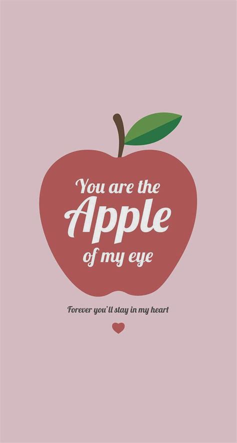 Apple of my eye | Cute quotes, Quotes, Humor