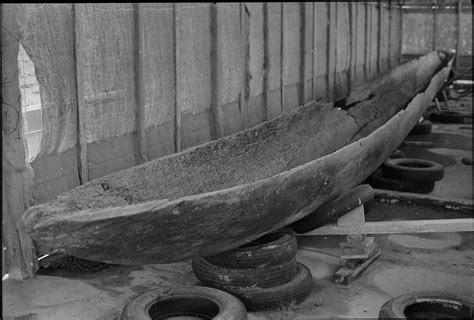 Photograph of Maori waka - Museum of Transport and Technology, New Zealand