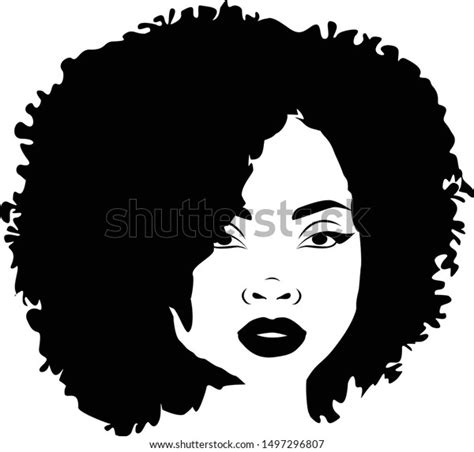 Afro Woman Black Magic Silhouette Magic Stock Vector (Royalty Free ...