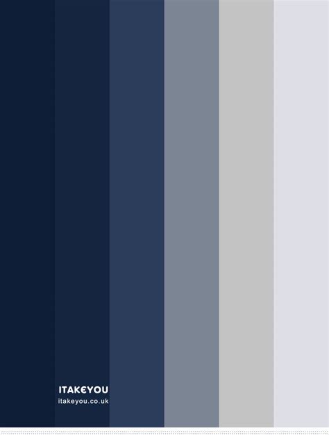 Navy Blue and Grey Bedroom Colour Scheme, Best paint Colors, Itakeyou