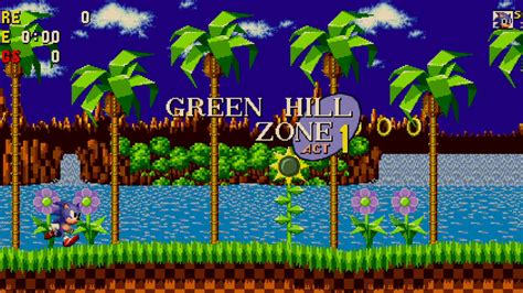 Sonic the hedgehog Green Hill Zone Act 1 - YouTube