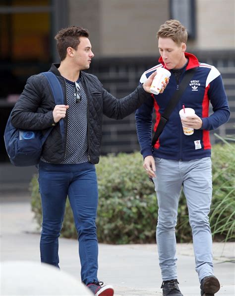 Tom Daley Gives Boyfriend Dustin Lance Black a Sip of His Drink—See ...