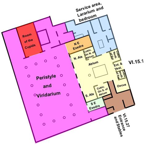 VI.15.1 Pompeii House of the Vettii or Casa dei Vettii or Domus ...