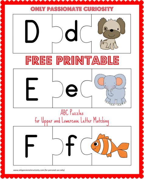 Free Printable ABC Puzzles