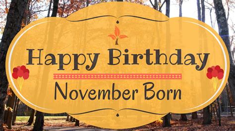 November Born Birthday Card | Gorgeous Happy Birthday Video - YouTube