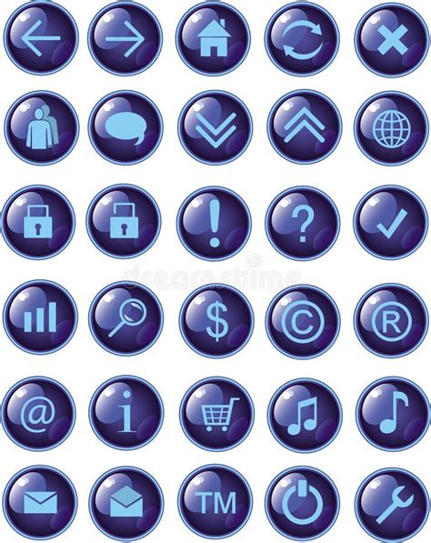 New dark blue web icons, buttons. Vector illustration , #Aff, #web, # ...