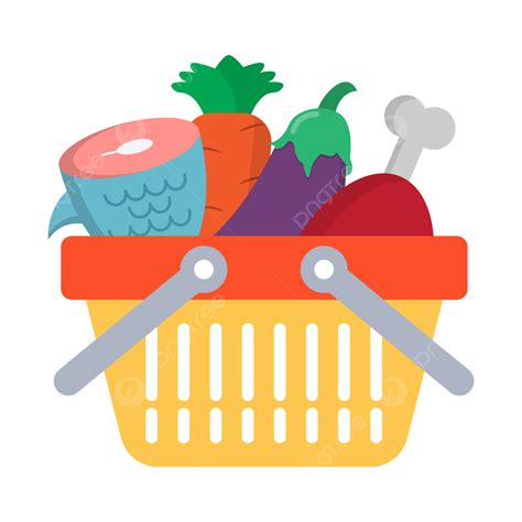 Grocery, Grocery Food, Groceries, Shopping Cart PNG and Vector with ...