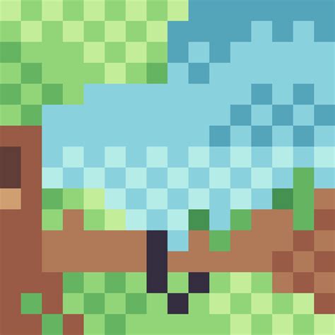 Pixilart - Landscape 16x16 by Bello666