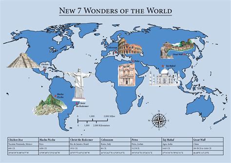 Map of the New Wonders of the World - designed by Miss Coco for RTatW ...