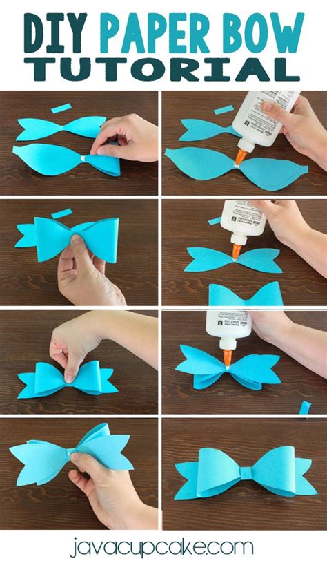 DIY Paper Bow Tutorial | JavaCupcake.com | Crafts, Gifts, & DIY ...