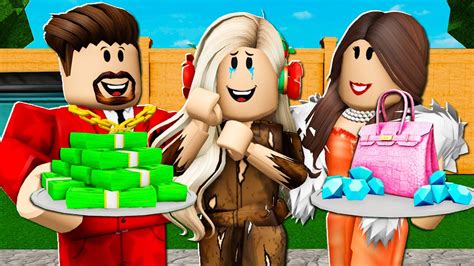 Homeless Girl Adopted By Billionaire Family! (Roblox) - YouTube