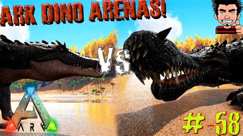 ARK Survival Evolved batalla Kaprosuchus VS Sarco Batalla dinosaurios ...