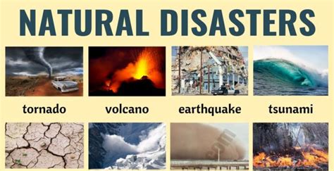 Natural Disasters: Different Types of Natural Disasters with ESL ...