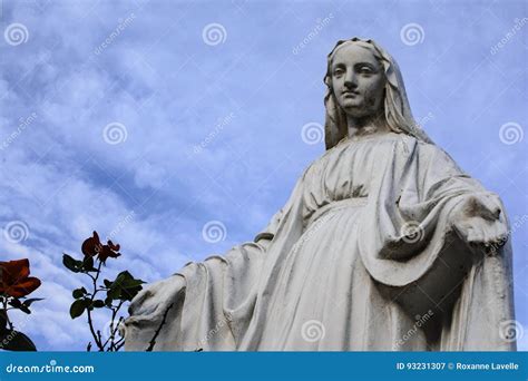 Mother Mary stock image. Image of garden, blue, heaven - 93231307