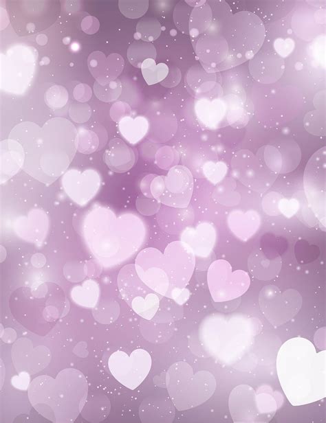 Abstract Bokeh Pink Hearts Sparkle Background For Valentines Day ...