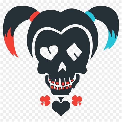 Vector Skulls Joker - Harley Quinn Suicide Squad Logo Png - Free ...