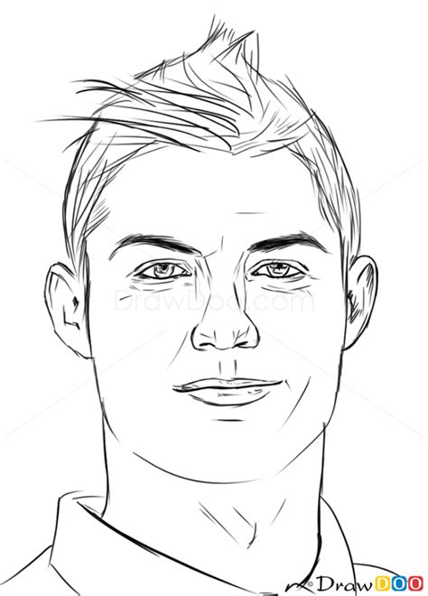 cristiano ronaldo easy drawing - Clip Art Library