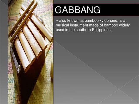 Muslim Mindanao Instruments