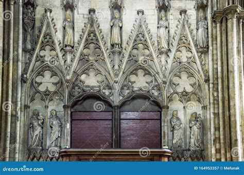 Interior of the Rouen Cathedral Stock Image - Image of architecture ...