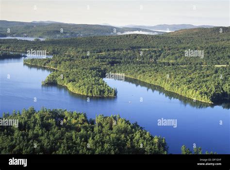 Squam Lake aerial view, New Hampshire. USA Stock Photo - Alamy