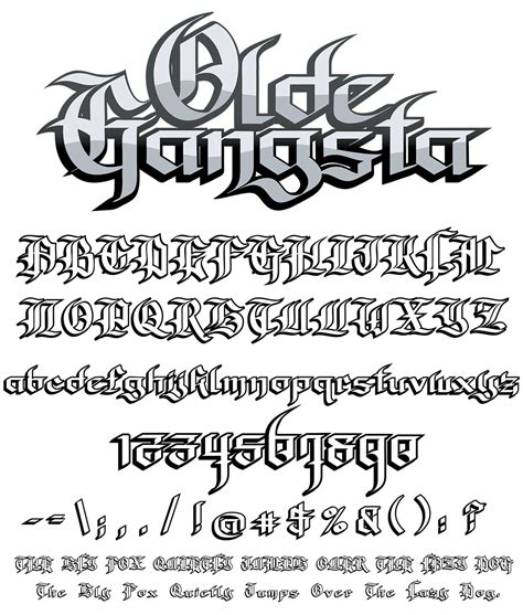 Graffiti Fonts - Olde Gangsta | Lettering styles alphabet, Lettering ...